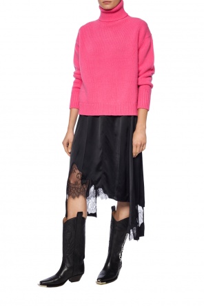 Wool turtleneck top with cut-outs, zdjęcie 2 Wool turtleneck top with cut-outs od Golden Goose